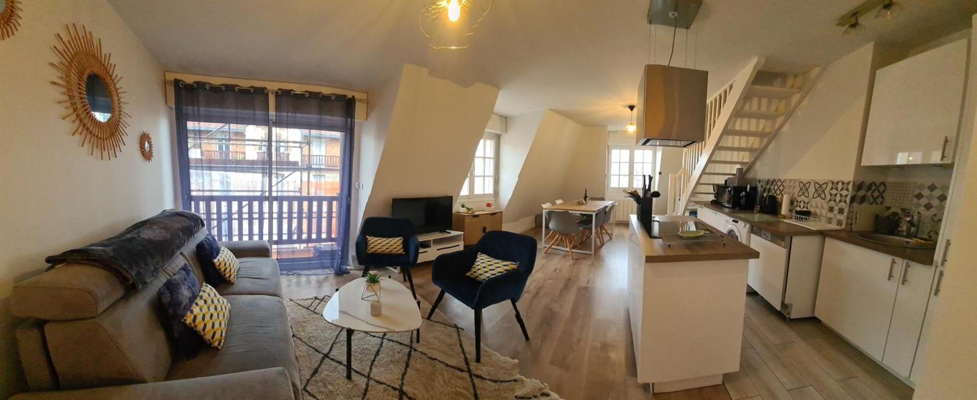 Duplex Au Coeur De Deauville Avec Vue Imprenable Et Parking Prive Kültér fotó